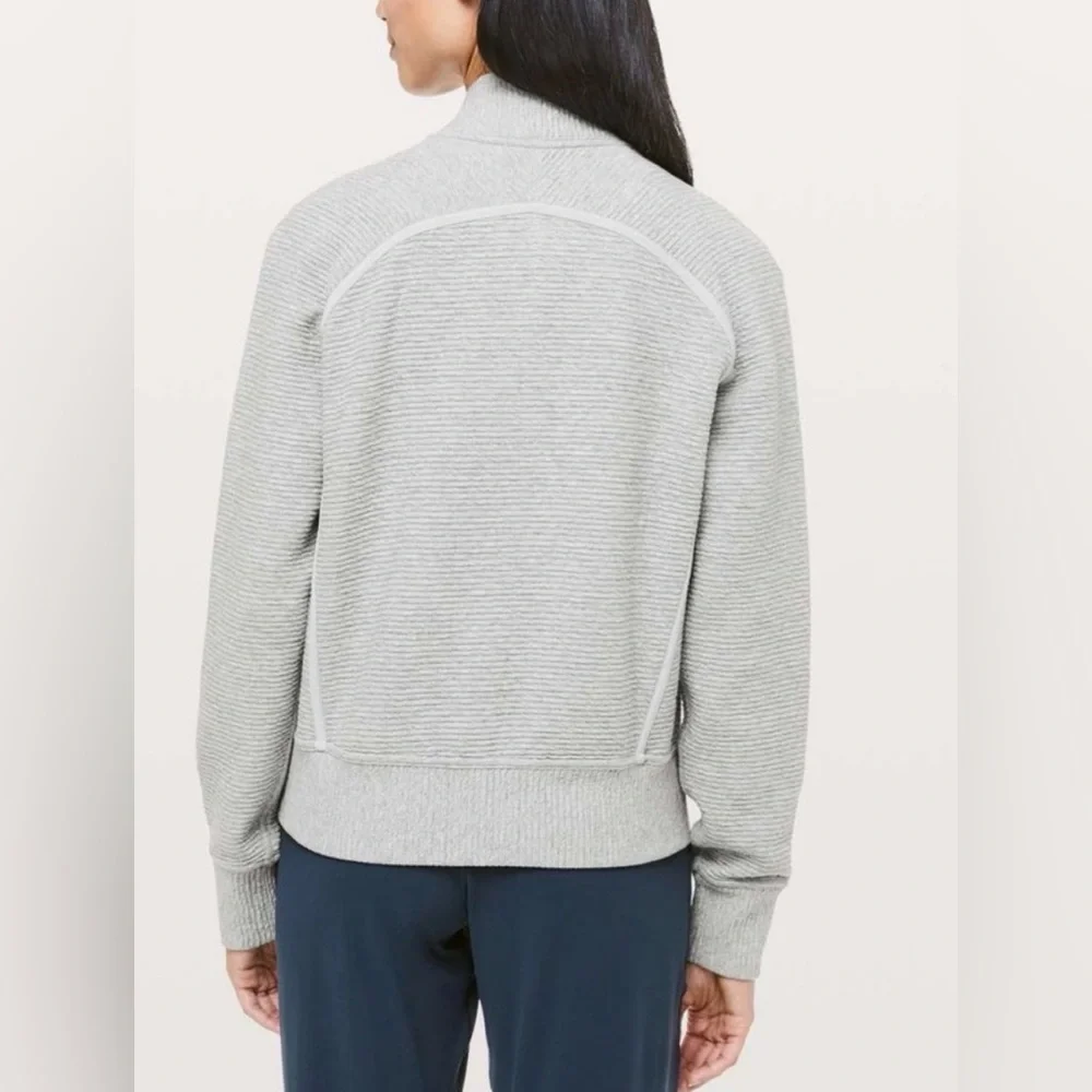 LuluLemon On Repeat Bomber Jacket Grey Size 2